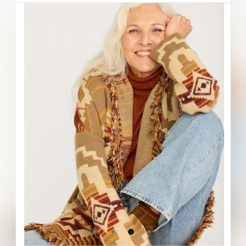 Pendleton Skamania Alpaca Cardigan In Irish Cream Multi